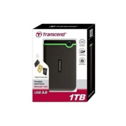 Transcend 1TB USB 3.1 Gen 1 StoreJet 25M3G SJ25M3G Rugged External Hard Drive TS1TSJ25M3G