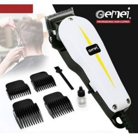 GM-1021 – Professional Electric Hair Clipper Hair Shaver – White & Black