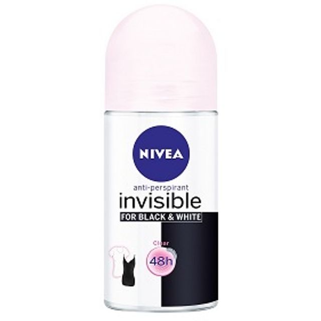 Nivea Anti-Perspirant Deodorant Roll On Women Invisible Black & White 50 ml