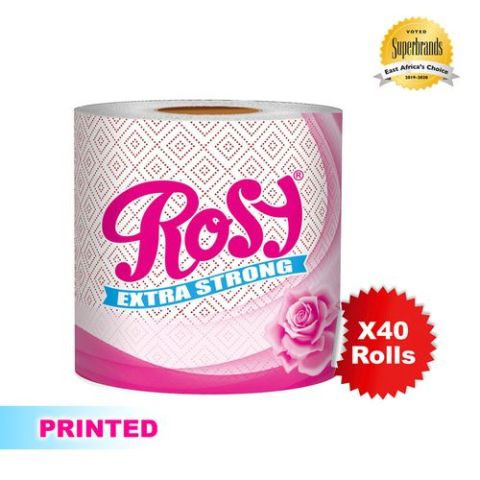 Rosy 2 Ply Wrapped Printed Toilet Tissue 10pack