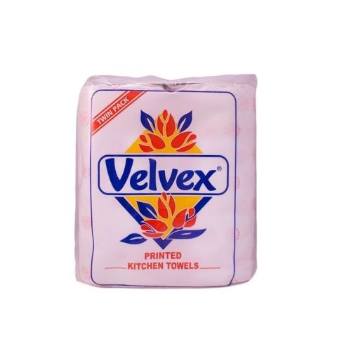 Velvex Printed White Kitchen Towel 80 sheet