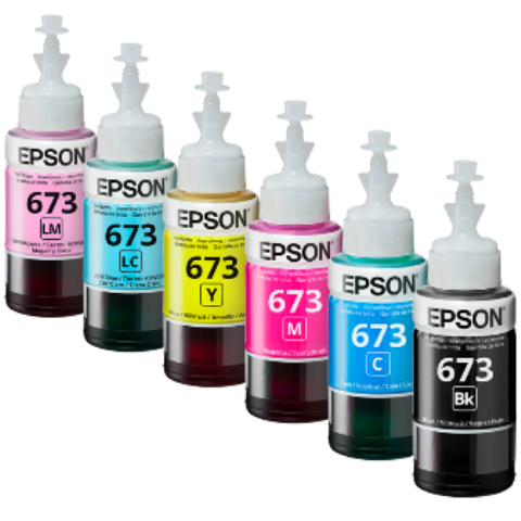 Epson T673 6 colour ink bottles Inks
