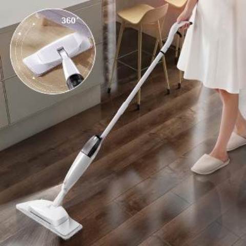 2 in 1 spray mop with scrubber