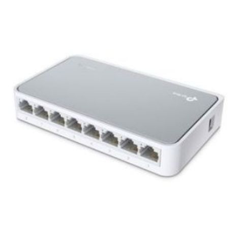 TP Link 8-Port 10/100Mbps Desktop Switch - TL-SF1008D - White