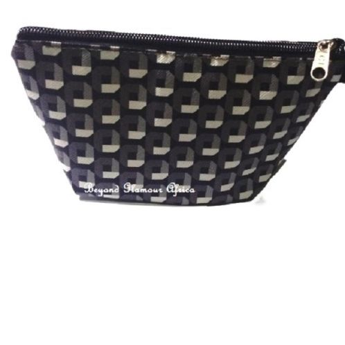 Ladies navy patterned Coin and make up purse