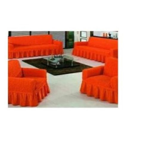 Fashion orange sofa covers stretchable fits all designs 3,2,1,1