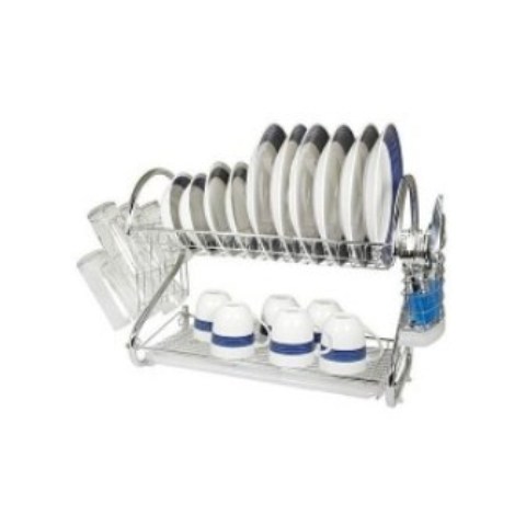 2 Tier Dish Drainer/Drying Rack – Stainless Steel