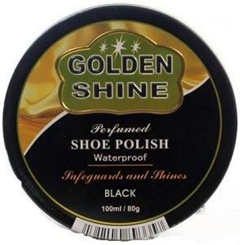 Golden Shine Shoe Polish Black 100 ml