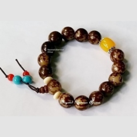 Ladies Multi color Beaded Brown Shamballa bracelet