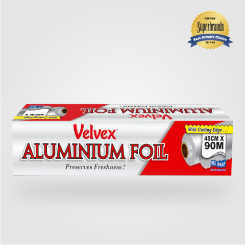 Velvex Aluminium Foil 45cm(w)x90m(l)