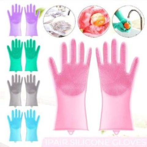 silicone washing gloves