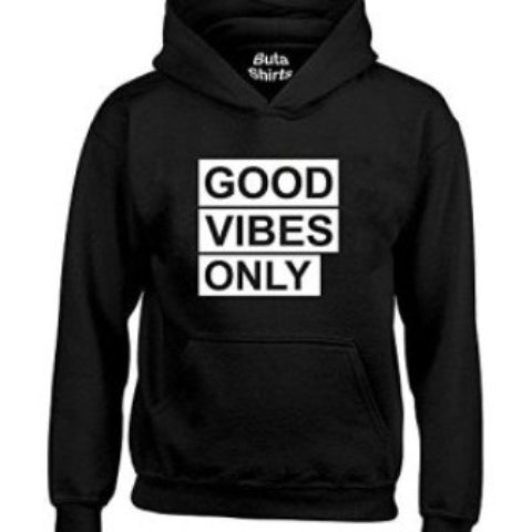 Good vibes hoodie black