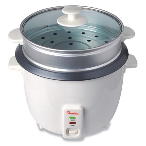 Ramtons Rice Cooker+Steamer 2.8 Liters White- RM/290