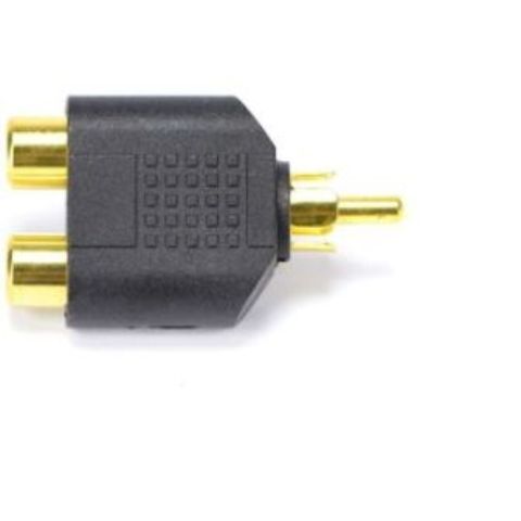 RCA Y Splitter Adapter 2 Female To 1 Male Audio