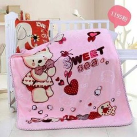 Fashion Soft Baby Receiving Blanket / Shawl - Pink