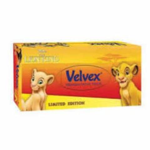 Velvex PremiumLion King Facial Tissues - 80 sheets