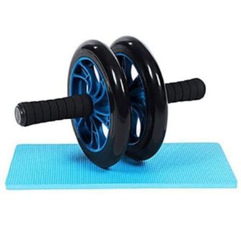 AB Wheel Rubber Roller Double Wheel -(Black and Blue)