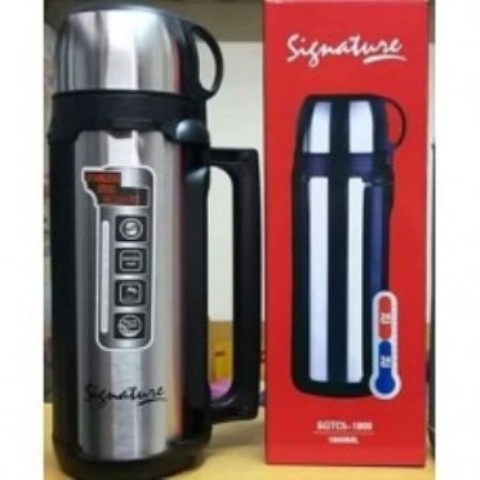 Signature Thermos Flask 1.8L stainless steel
