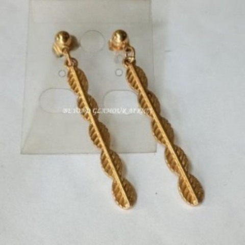 Ladies Gold Plated Twisted Earrings