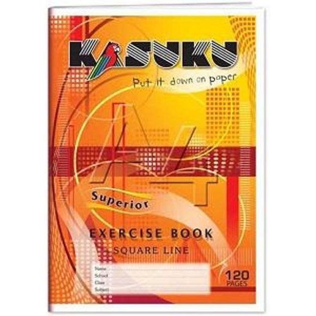 Kasuku Superior Exercise Book A4 Square Line 120 Pages